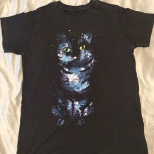 Galaxy cat t shirt